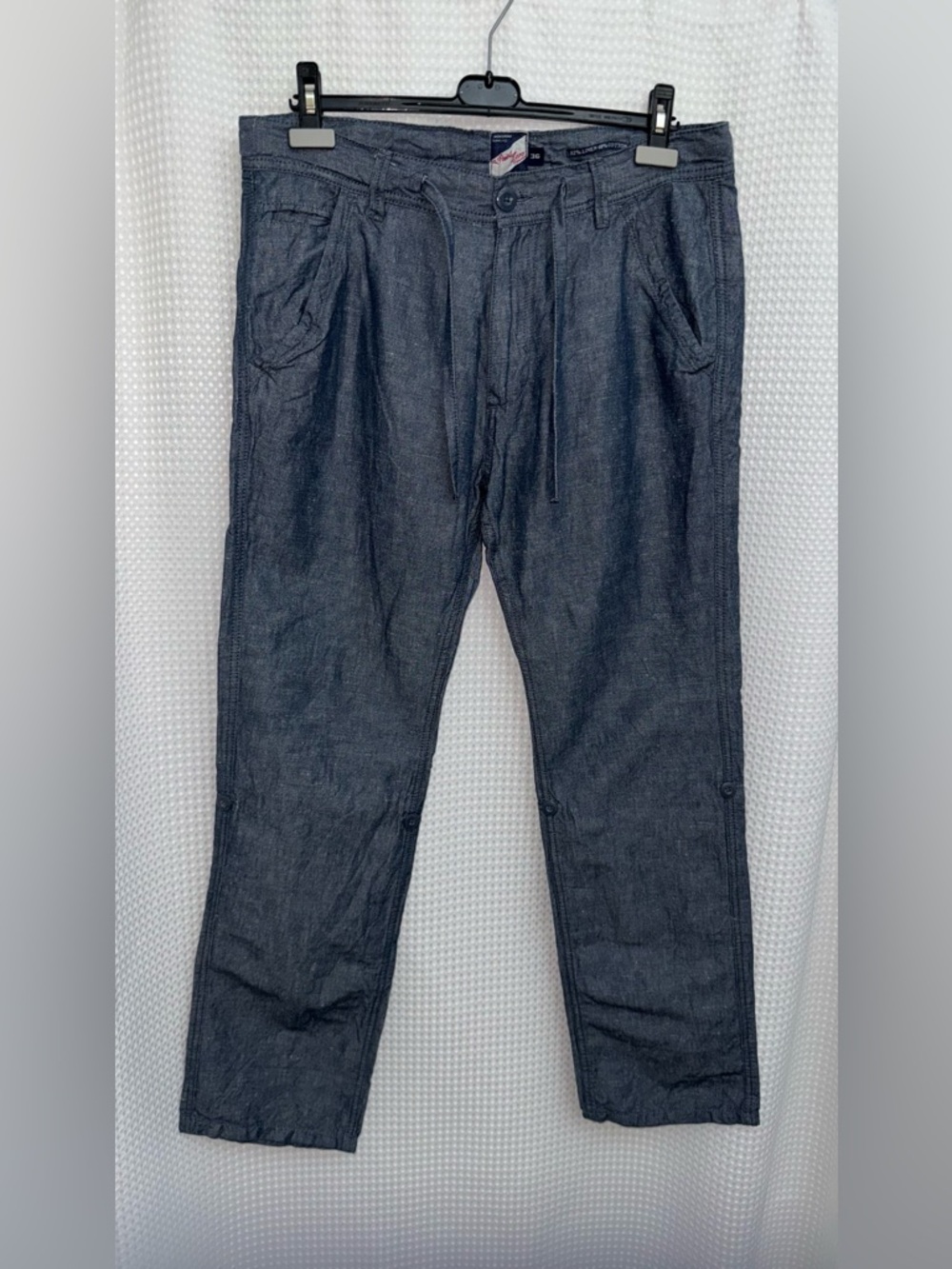 POINT ZERO convertible linen cotton blend trousers size‎ 36